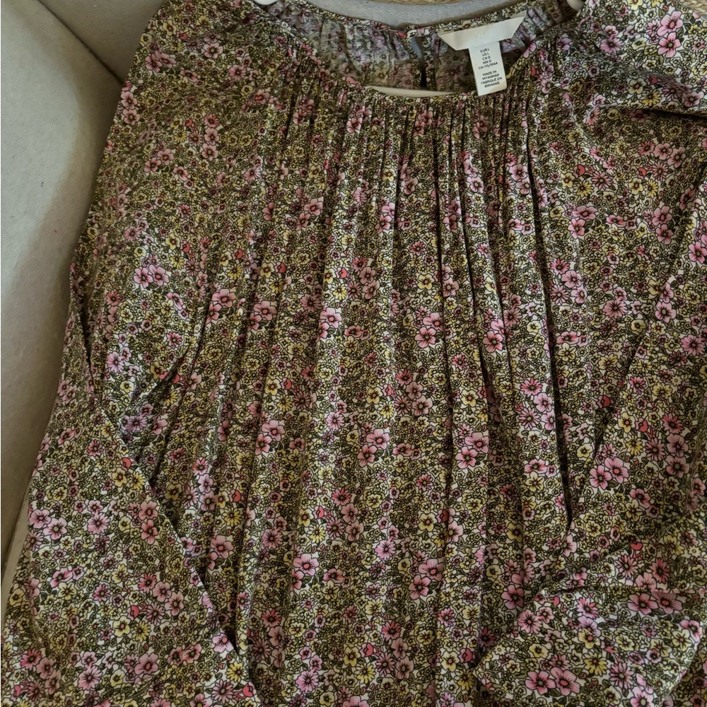 H&M floral viscose dress